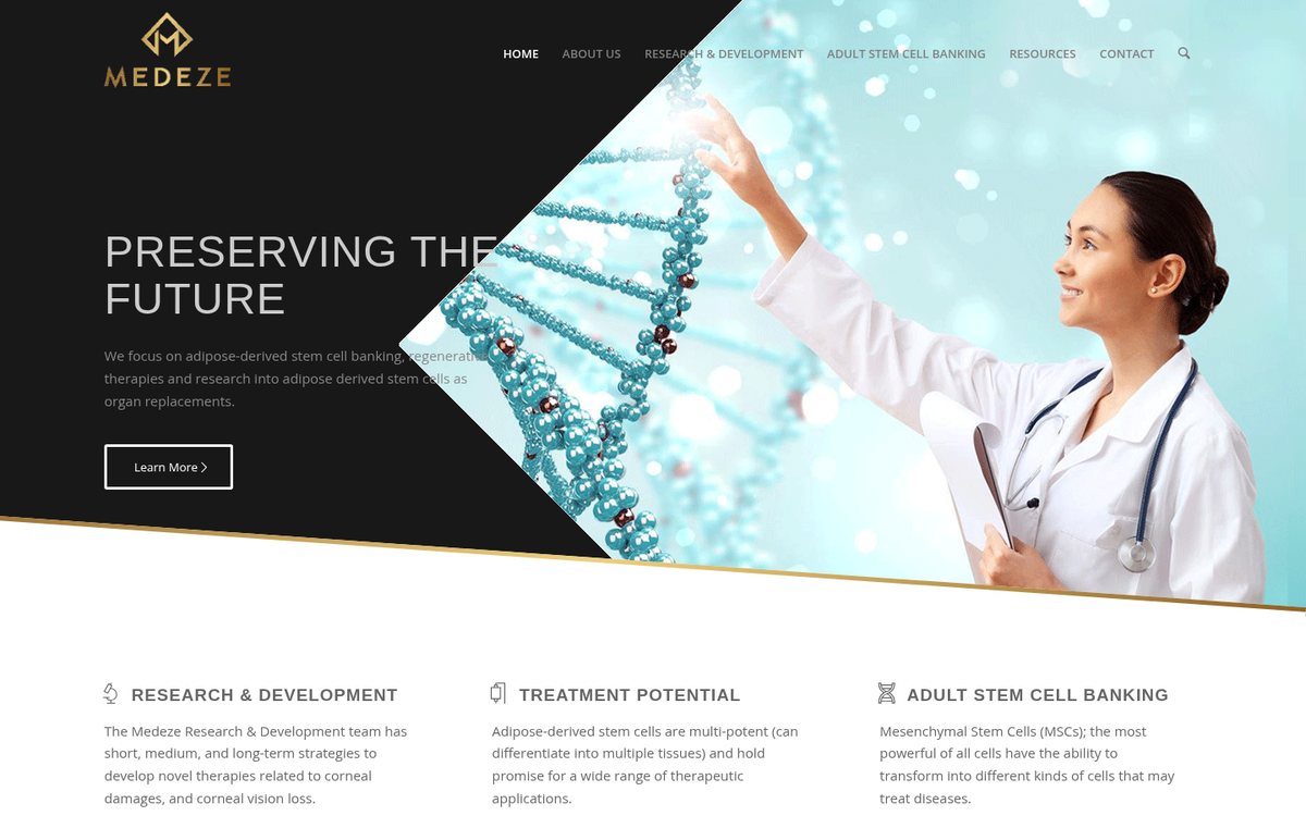 Medeze Singapore website