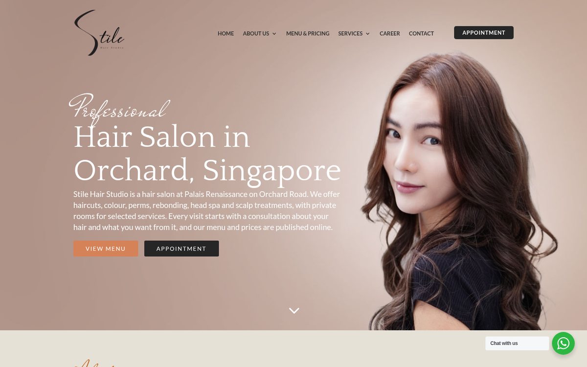 Stile Hair Studio website